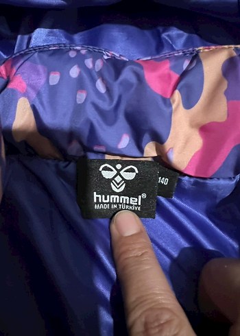 Kızlar için Kapüşonlu Bağlamalı Desenli Mont - Görsel 6