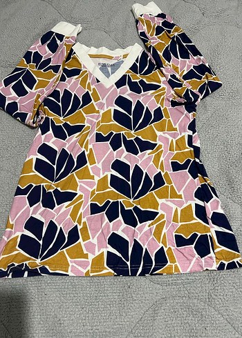 Renkli  Desenli Kadın Pijama Takımı - Görsel 2