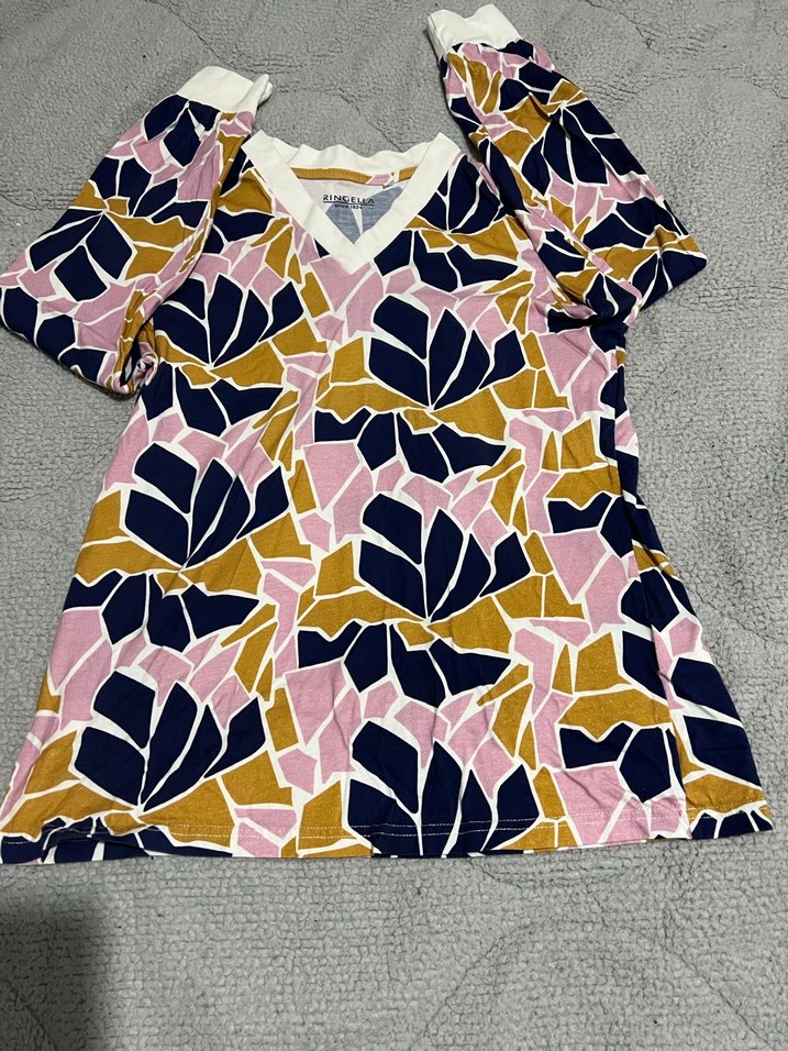 Renkli  Desenli Kadın Pijama Takımı - Görsel 2