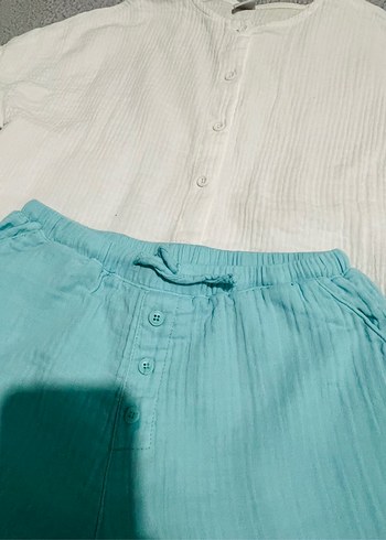 Kısa Kollu Pamuklu Takım - Görsel 2