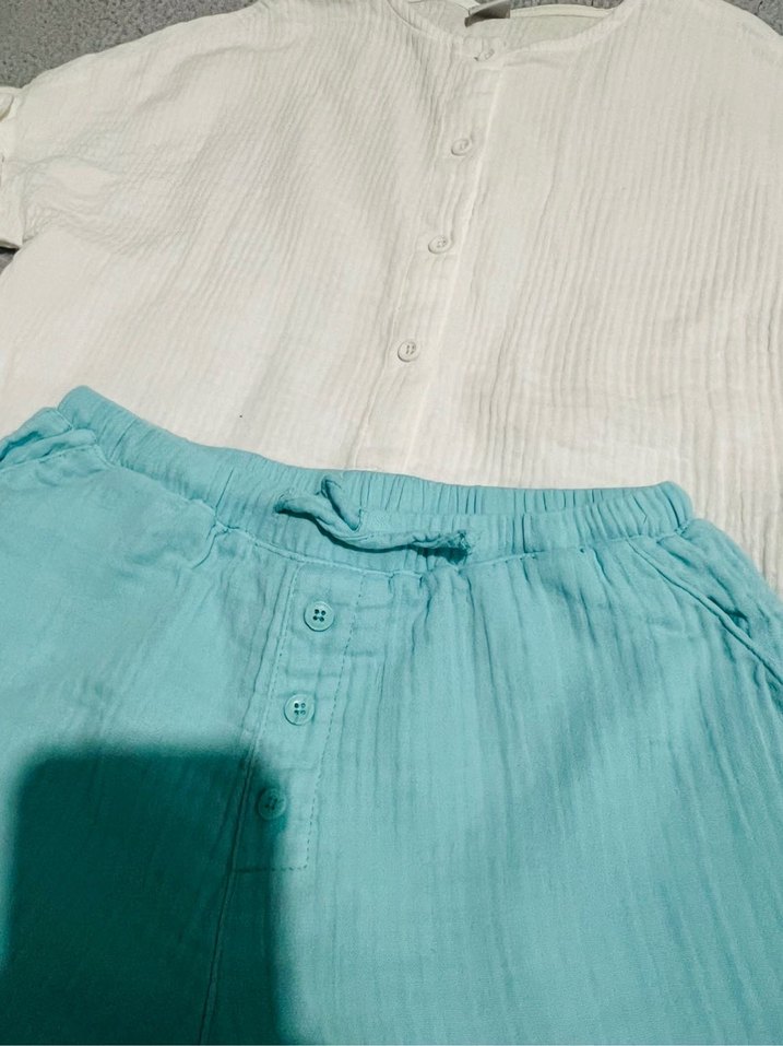 Kısa Kollu Pamuklu Takım - Görsel 2