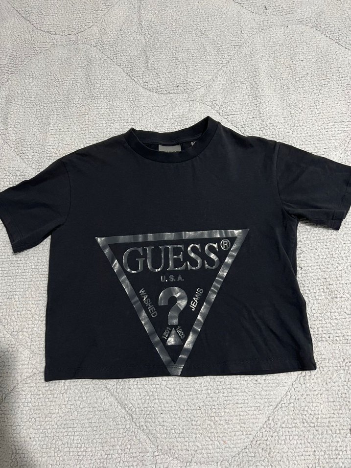 Guess Siyah Mini Tişört şort - Görsel 3
