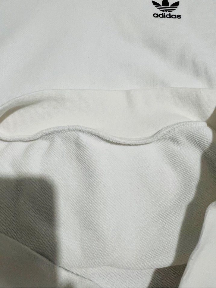 Kız çocuk Beyaz Adidas Kapüşonlu Sweatshirt - Görsel 5