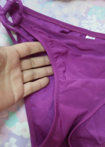 Mor Payetli İp Askılı Bikini - Görsel 3