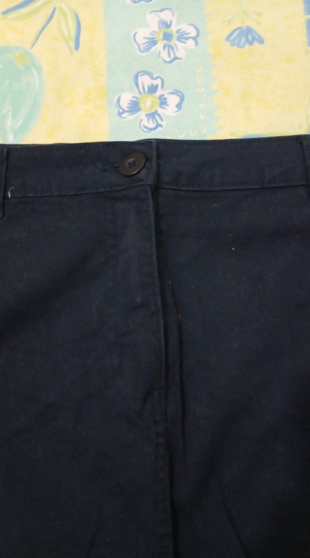 Düğmeli Siyah Hamile Kot Etek - Görsel 4