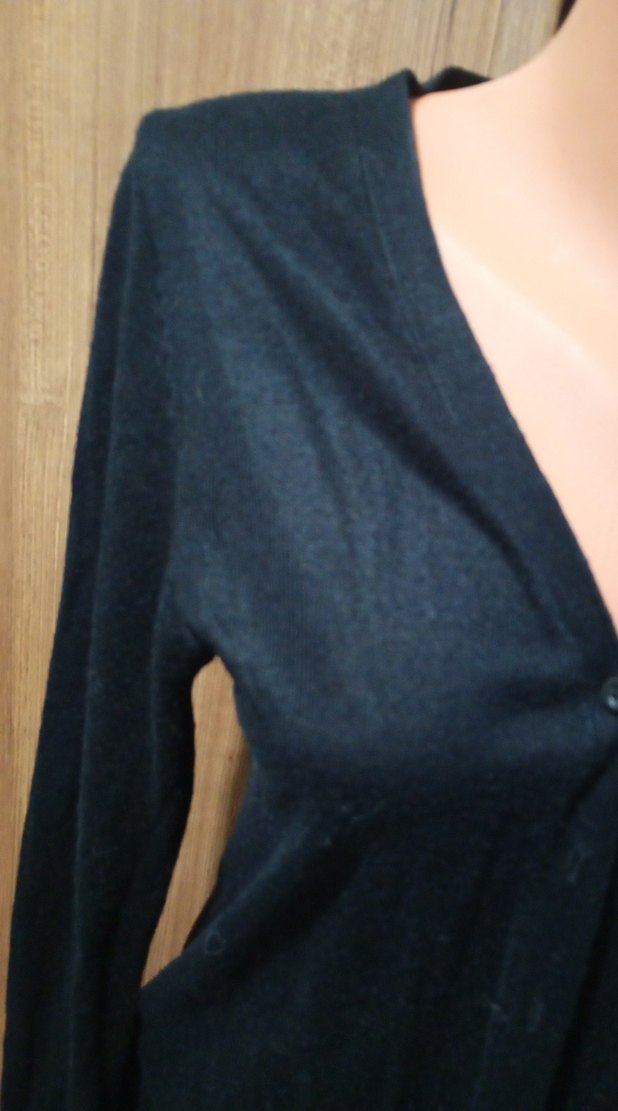 Siyah Uzun Kollu Salaş Kadın ceket - Görsel 3