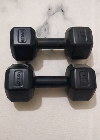 Dambıl 5 KG Siyah Çift Set