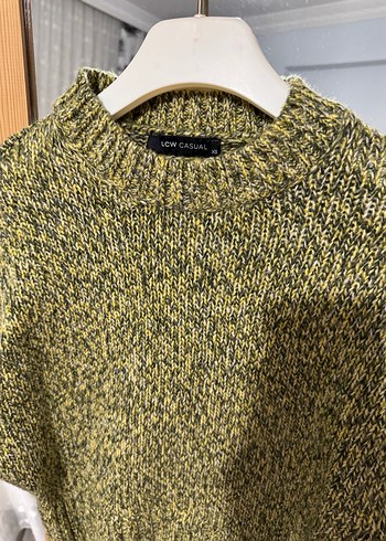 Sarı Örgü Boğazlı Kadın Kazak - Görsel 2