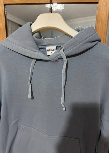 Gri Kapüşonlu Kadın Sweatshirt - Görsel 2