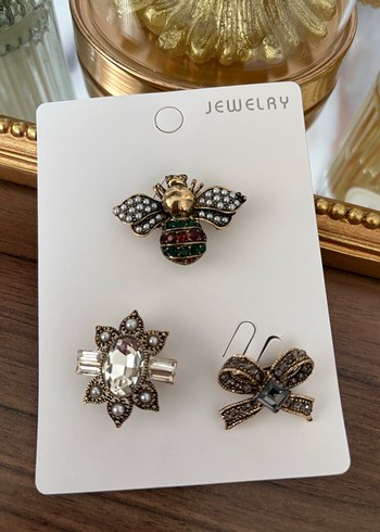 3lü broş seti - Görsel 4