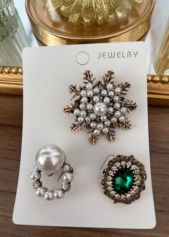 3lü broş seti - Görsel 3