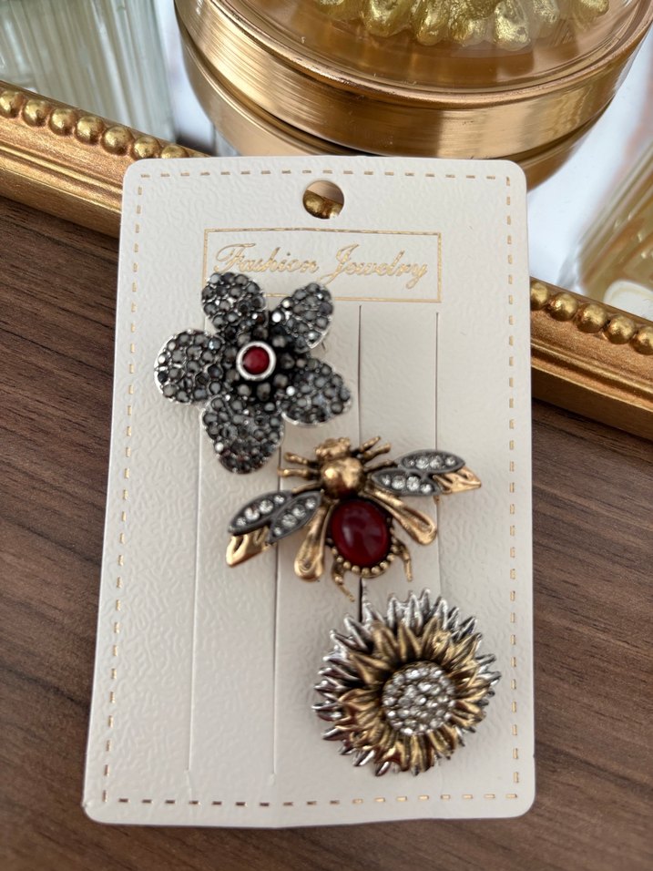 3lü broş seti - Görsel 5