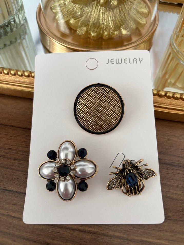 3lü broş seti - Görsel 2