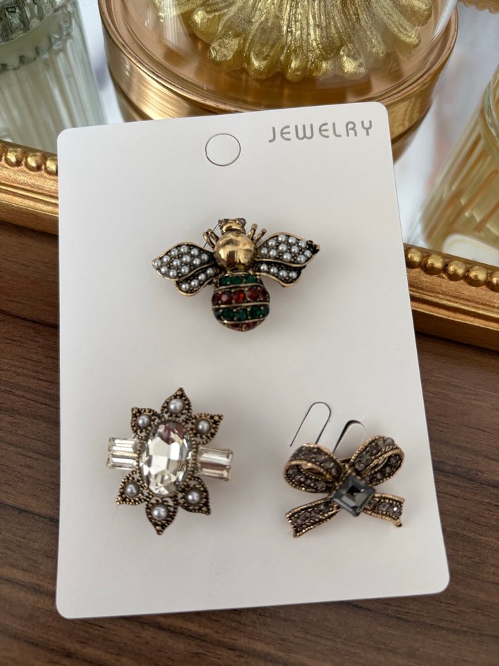 3lü broş seti - Görsel 4