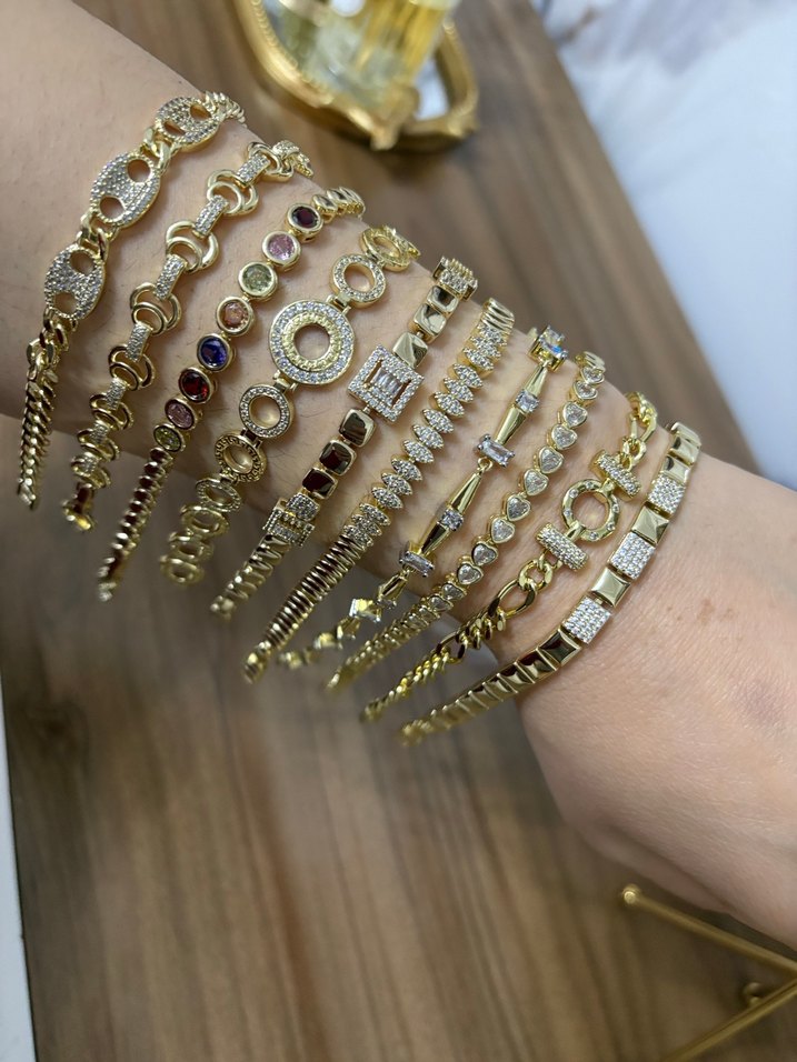 Xuping  Altın Renkli Kadın Bileklik - Görsel 2