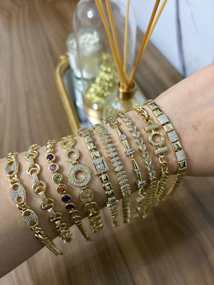 Xuping  Altın Renkli Kadın Bileklik - Görsel 3