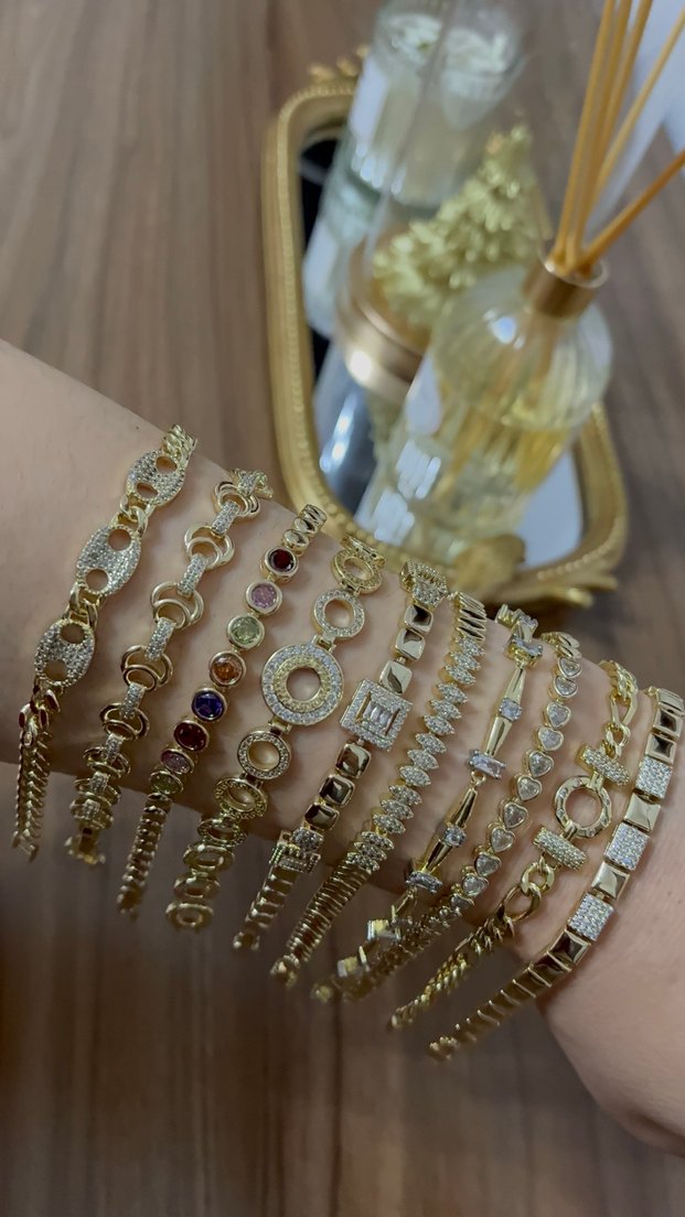 Xuping  Altın Renkli Kadın Bileklik - Görsel 4