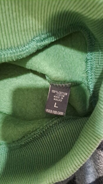 l Beden yeşil Renk Kadın swetshirt 