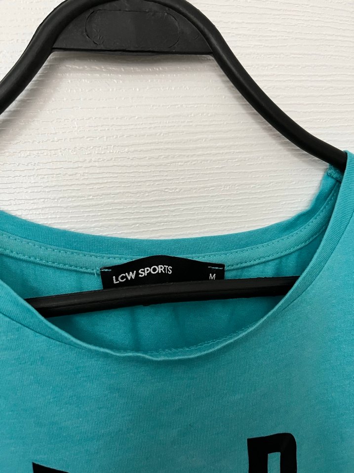 Turkuaz Baskılı sporcu üst - Görsel 3