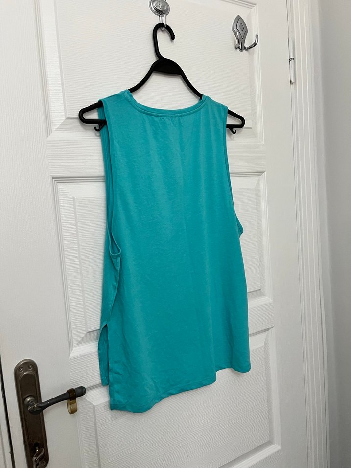 Turkuaz Baskılı sporcu üst - Görsel 5