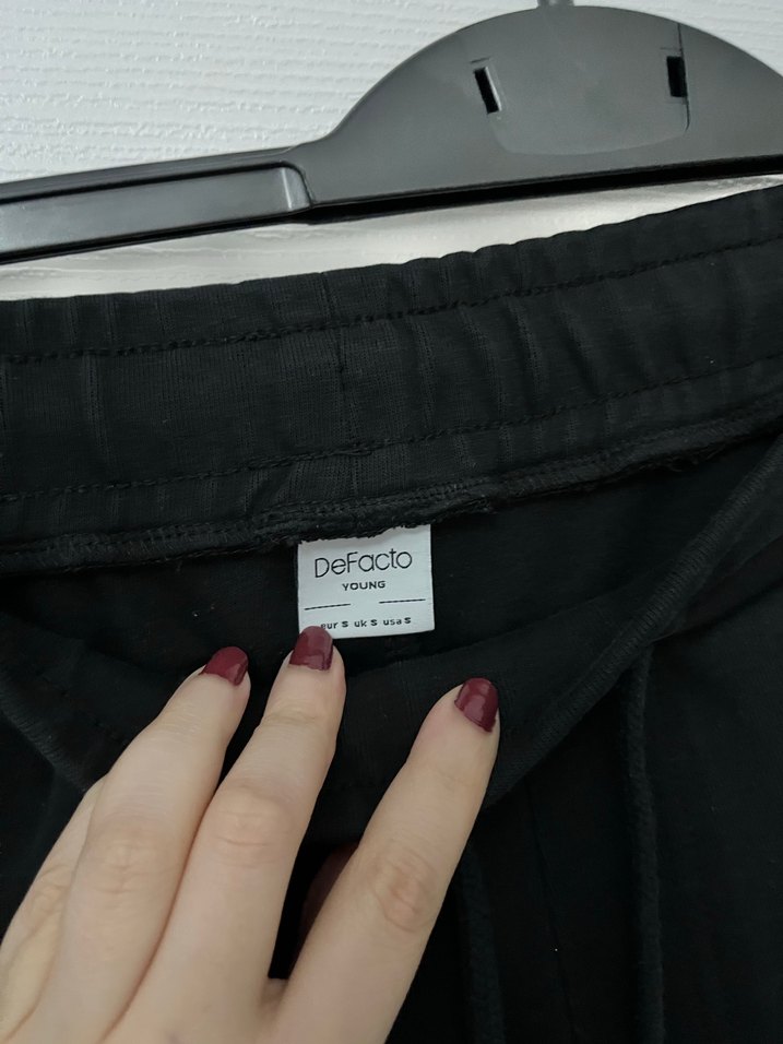 Fermuarlı Kırmızı Siyah Erkek Kısa Eşofman - Görsel 3