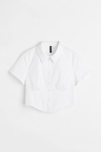 H&M h&m beyaz fitted gömlek