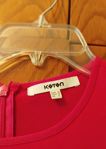 Pembe Drapeli Kısa Kollu Kadın Bluz - Görsel 3