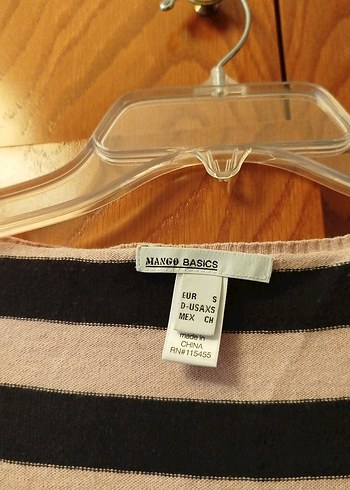 Çizgili Kısa Kollu Kadın Bluz - Görsel 3