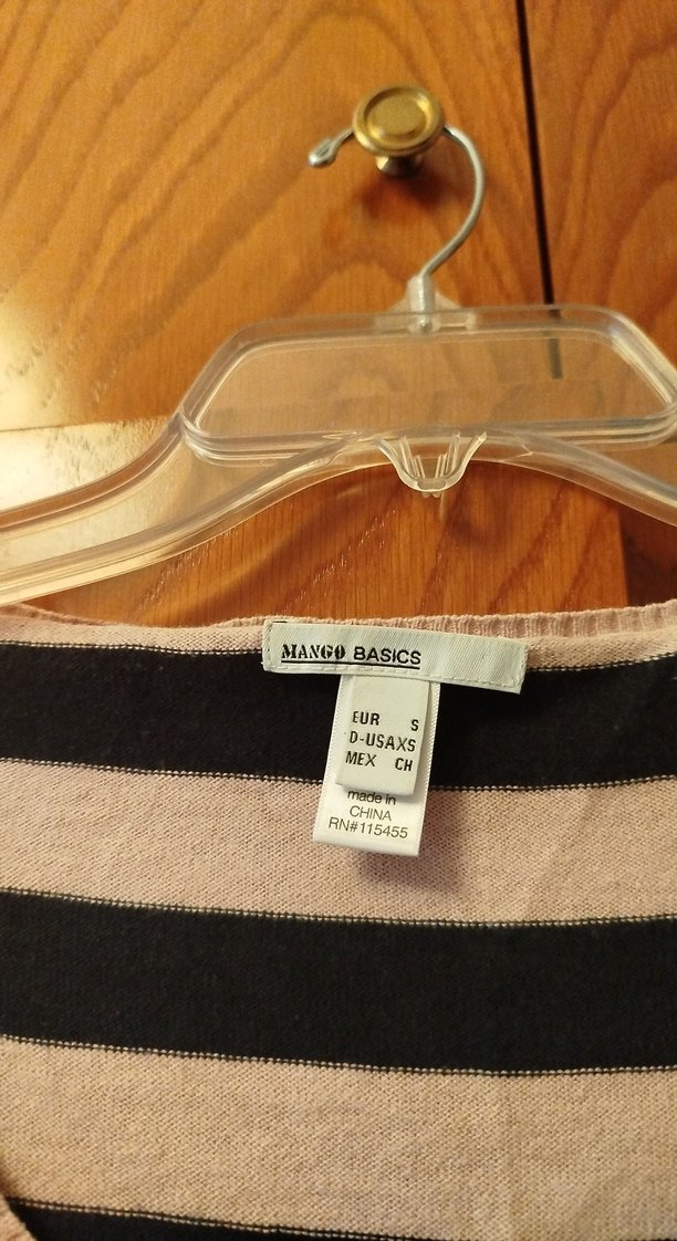 Çizgili Kısa Kollu Kadın Bluz - Görsel 3