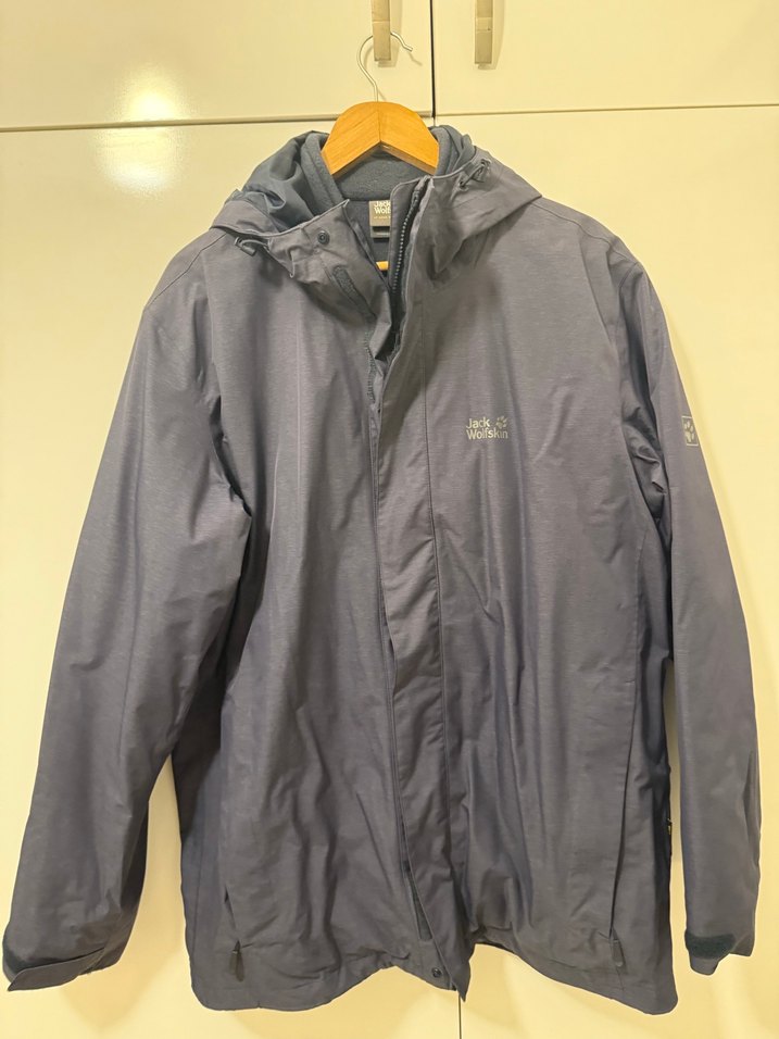 Erkek Jack Wolfskin Kapüşonlu Fermuarlı Mont - Görsel 4