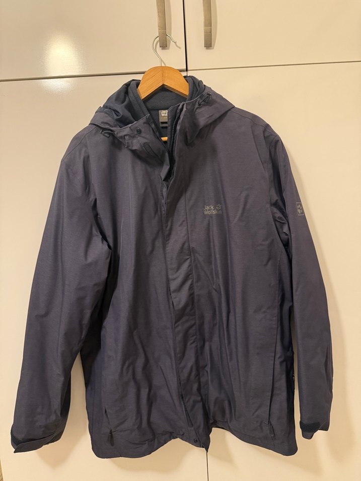 Erkek Jack Wolfskin Kapüşonlu Fermuarlı Mont - Görsel 2