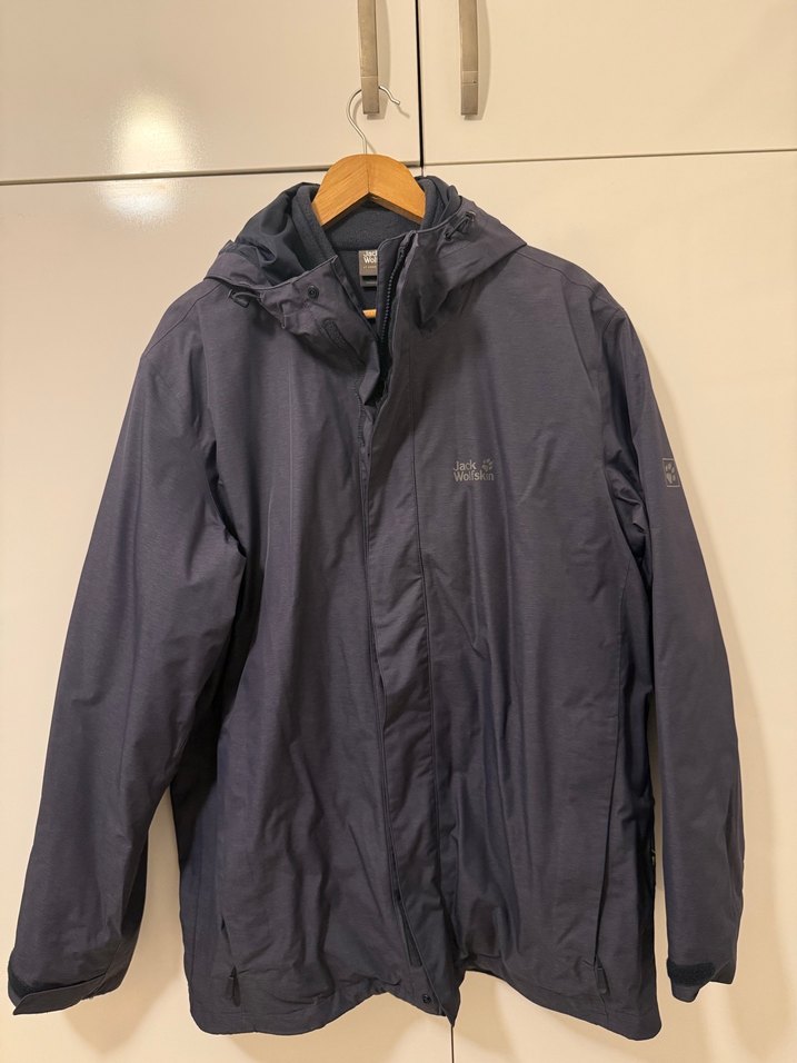 Erkek Jack Wolfskin Kapüşonlu Fermuarlı Mont - Görsel 3