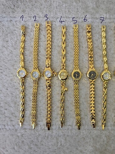 American Vintage Vintage şık gold kol saati