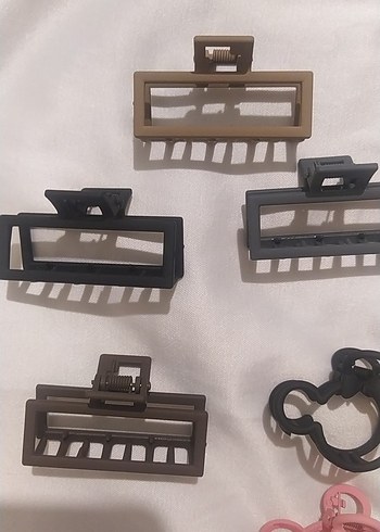  Beden Minimalist Çok Renkli Plastik Toka Seti
