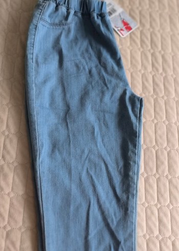 LC Waikiki kız çocuk Elastik Bel Mavi Rahat Kot Pantolon