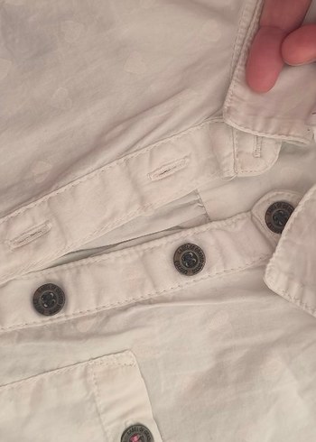 H&M Düğmeli Beyaz üst