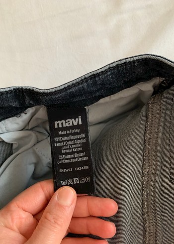 Gri Erkek Denim Pantolon, Normal Boy, Kemerli - Görsel 4