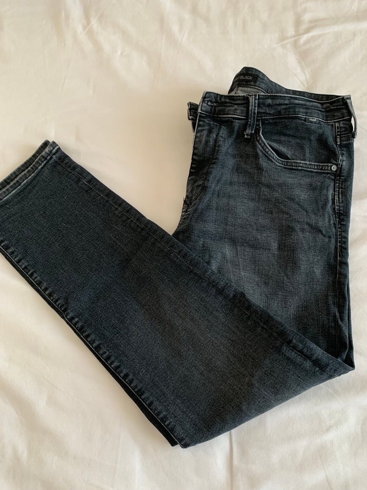 Gri Erkek Denim Pantolon, Normal Boy, Kemerli - Görsel 2