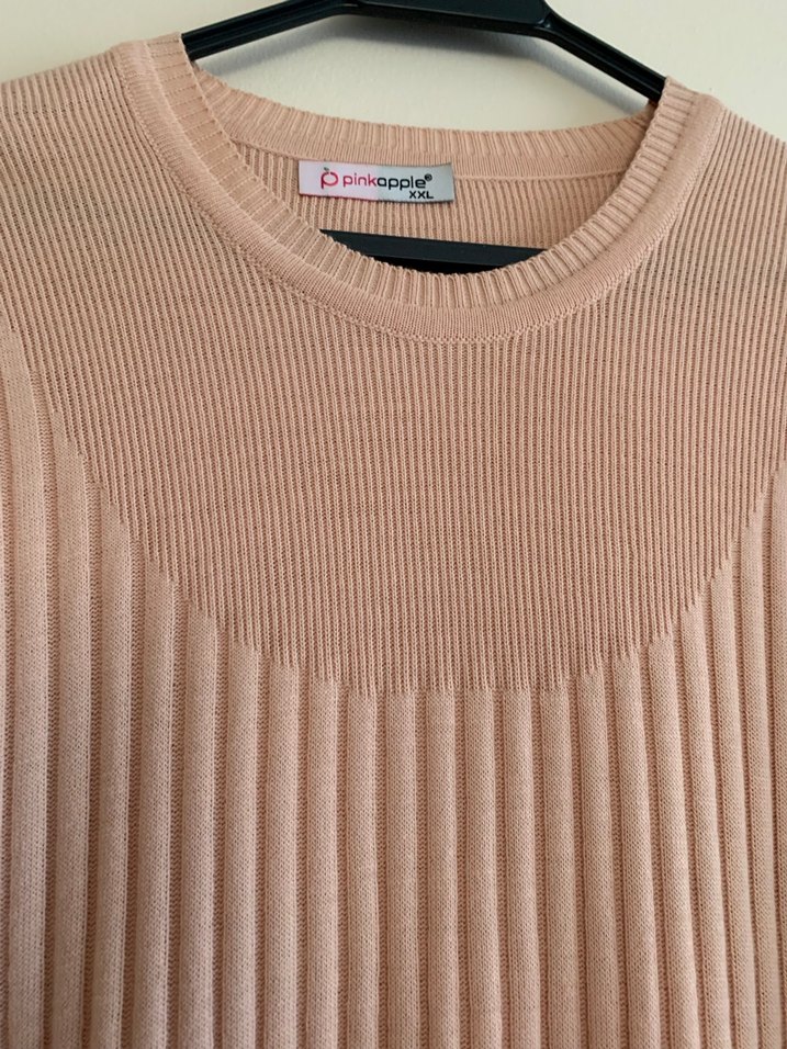 Triko Uzun Kollu Kadın Kazak - Görsel 3