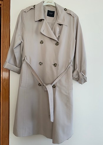 Bej Midi Kadın Trençkot - Görsel 4