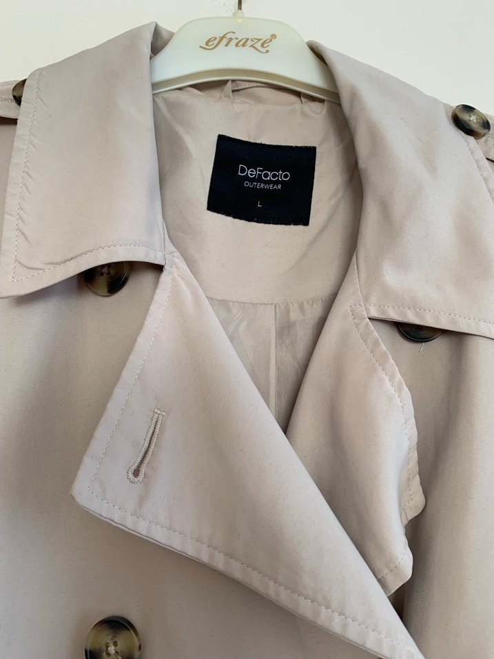 Bej Midi Kadın Trençkot - Görsel 2