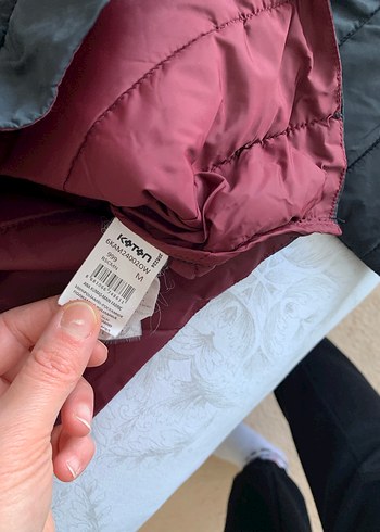 Bordo Astarlı Siyah Kapitone erkek Mont - Görsel 6