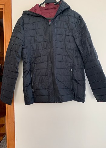 Bordo Astarlı Siyah Kapitone erkek Mont - Görsel 2