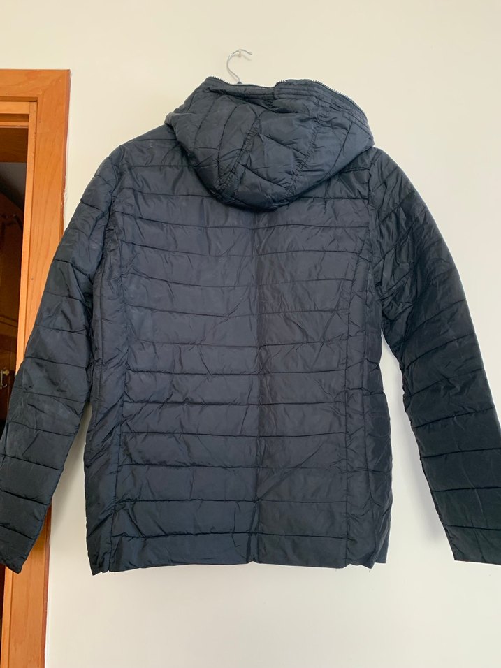 Bordo Astarlı Siyah Kapitone erkek Mont - Görsel 4