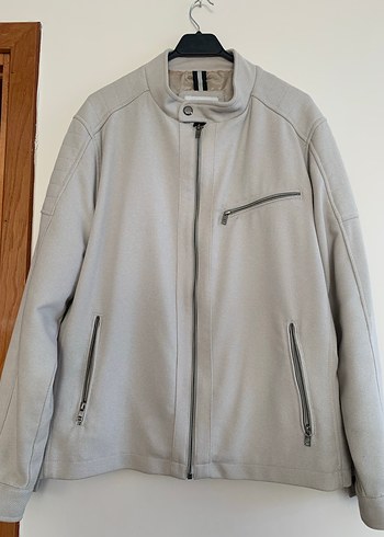 Bej Erkek Fermuarlı Ceket - Görsel 2