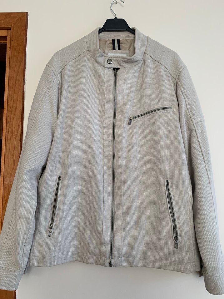 Bej Erkek Fermuarlı Ceket - Görsel 2