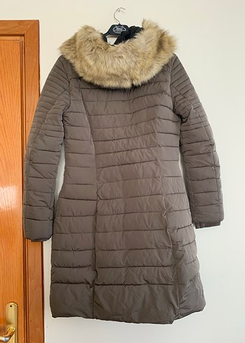 HakiKürklü Midi Kadın Kışlık Mont - Görsel 6