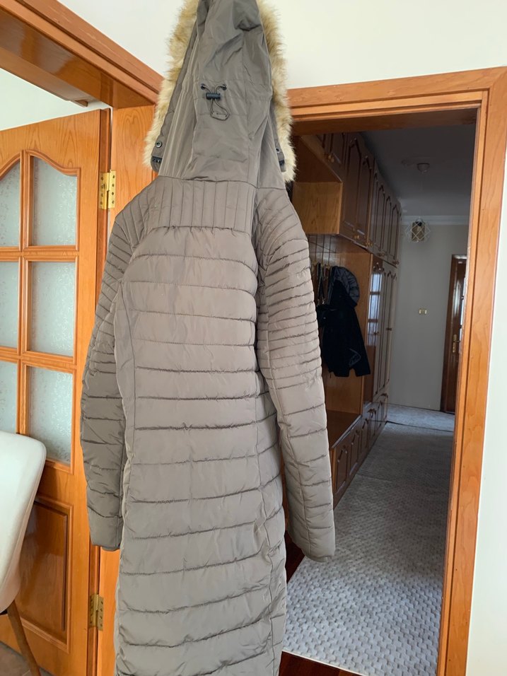 HakiKürklü Midi Kadın Kışlık Mont - Görsel 3