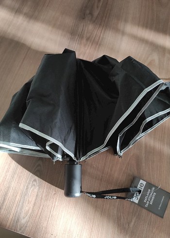 Fermuarlı Gri Kadın Şemsiye - Görsel 5