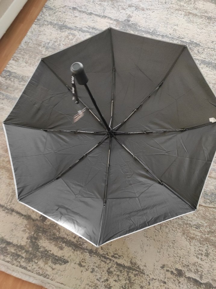 Fermuarlı Gri Kadın Şemsiye - Görsel 2